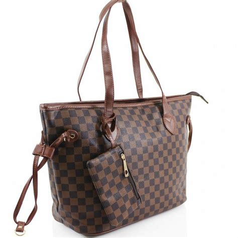 louis vuitton checkered tote bag.